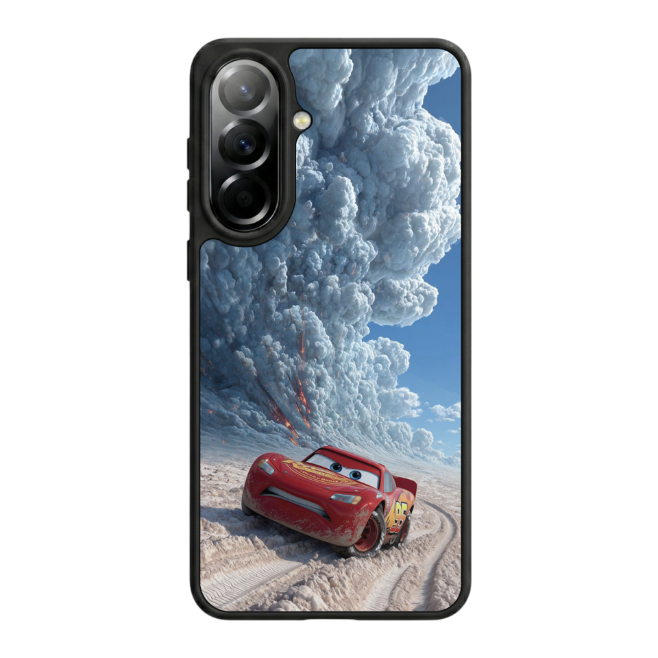 Samsung Galaxy A57 Uyumlu Şimsek McQueen Tasarımlı Glossy Premium Kılıf