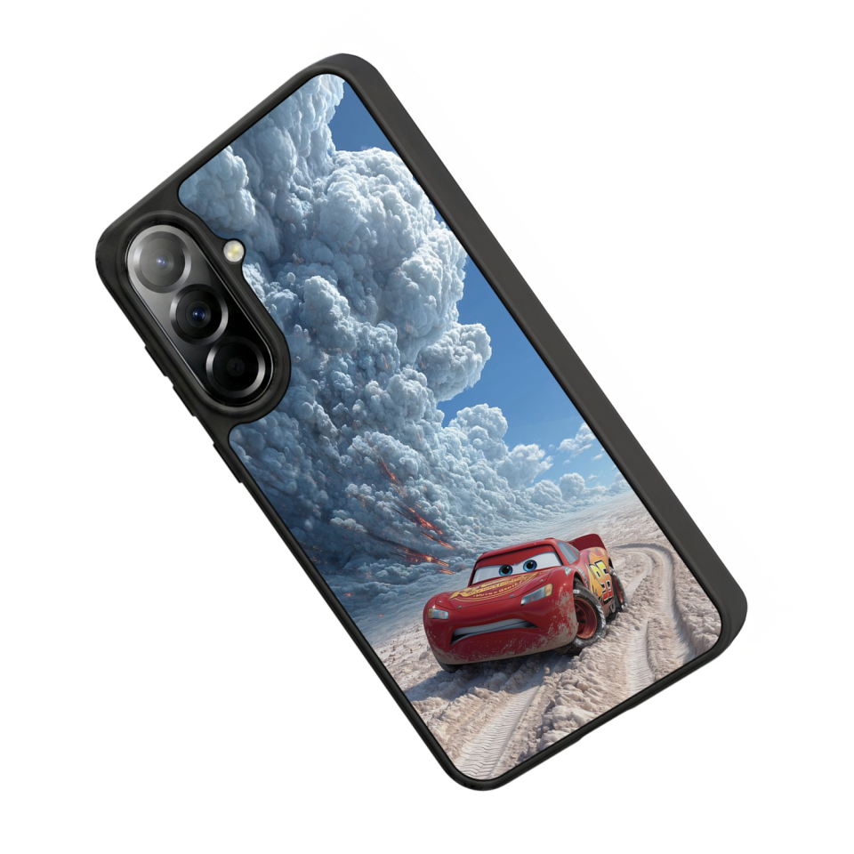 Samsung Galaxy A57 Uyumlu Şimsek McQueen Tasarımlı Glossy Premium Kılıf