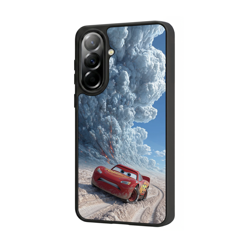 Samsung Galaxy A57 Uyumlu Şimsek McQueen Tasarımlı Glossy Premium Kılıf
