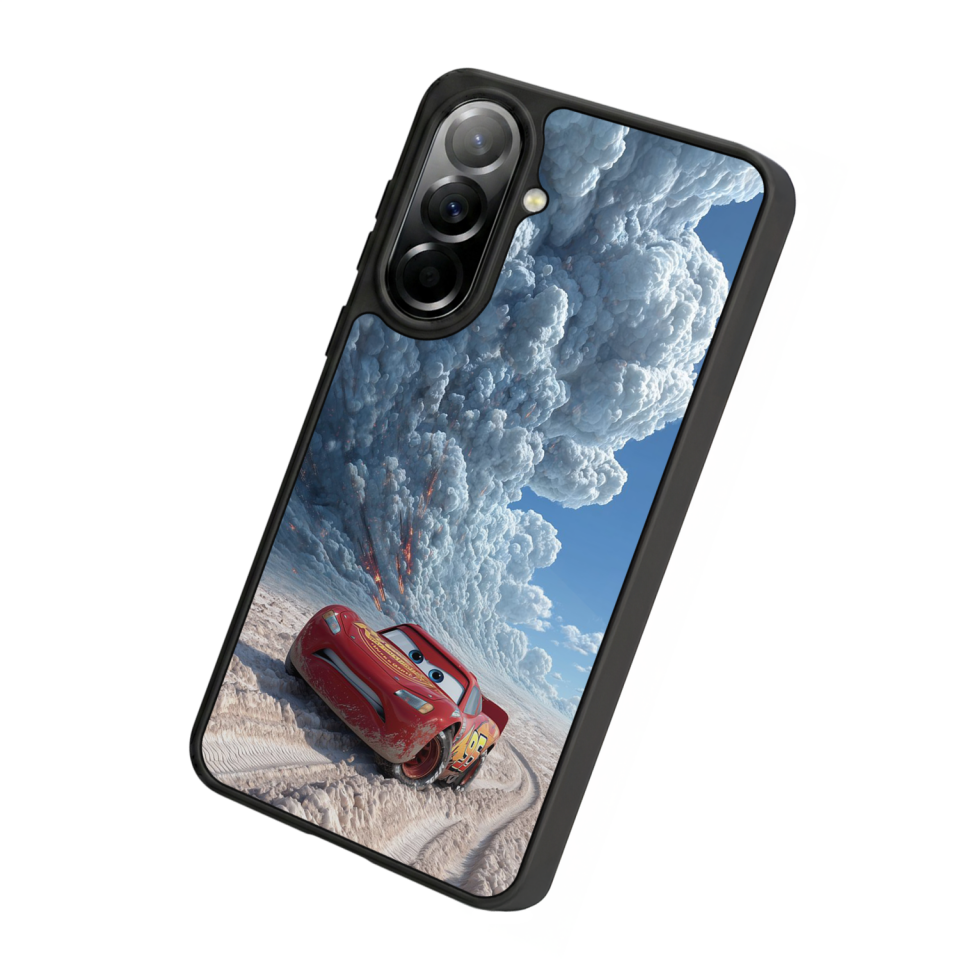 Samsung Galaxy A57 Uyumlu Şimsek McQueen Tasarımlı Glossy Premium Kılıf