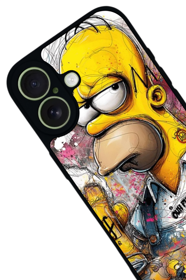 iPhone 17 Uyumlu The Simpsons Tasarımlı Glossy Premium Kılıf