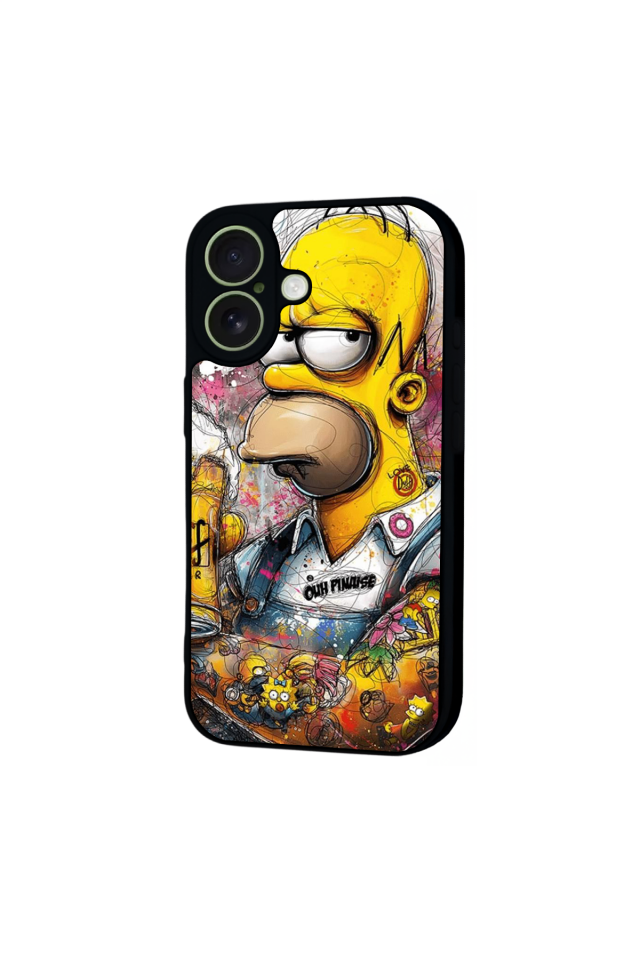iPhone 17 Uyumlu The Simpsons Tasarımlı Glossy Premium Kılıf