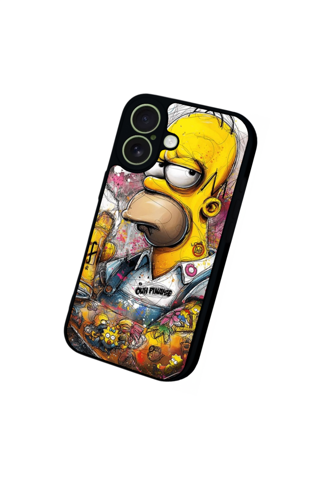 iPhone 17 Uyumlu The Simpsons Tasarımlı Glossy Premium Kılıf