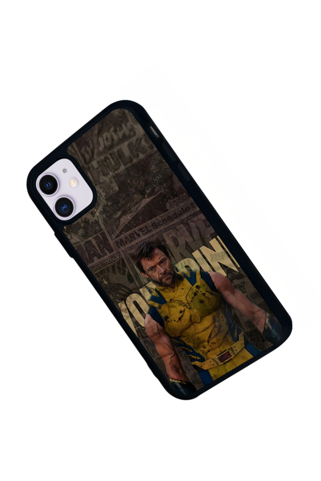 iPhone 11 Uyumlu Wolverine Tasarımlı Glossy Premium Kılıf