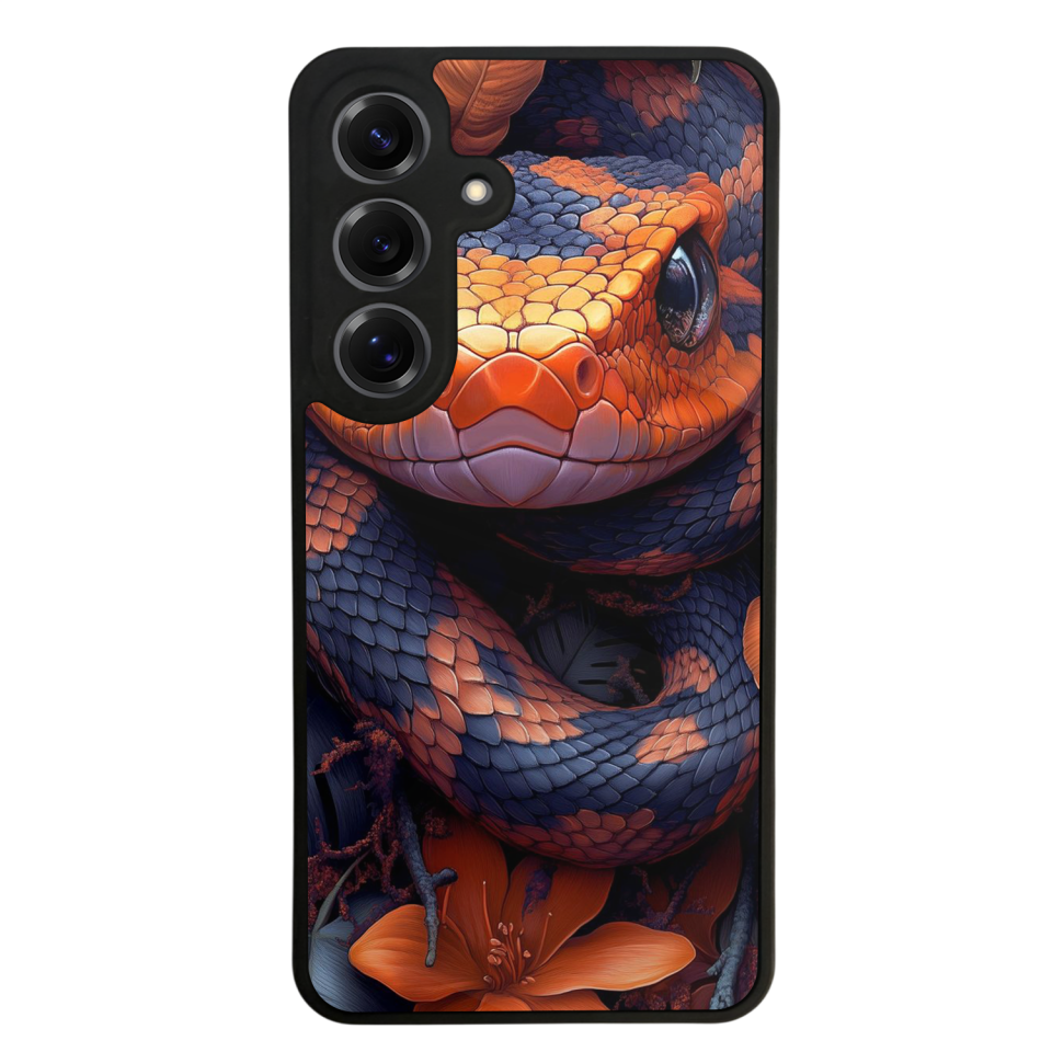 Samsung Galaxy S25 Uyumlu Yılan Tasarımlı Glossy Premium Kılıf