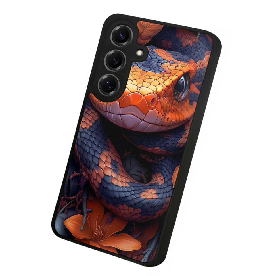 Samsung Galaxy S25 Uyumlu Yılan Tasarımlı Glossy Premium Kılıf