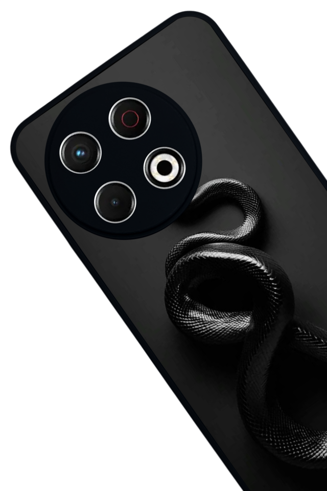Tecno Spark 30 Pro Uyumlu Yılan Tasarımlı Glossy Premium Kılıf