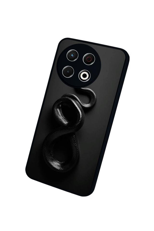 Tecno Spark 30 Pro Uyumlu Yılan Tasarımlı Glossy Premium Kılıf