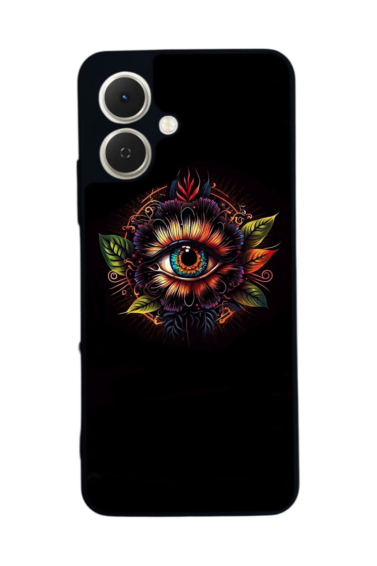 Tecno Spark GO 2 Uyumlu Göz Tasarımlı Glossy Premium Kılıf