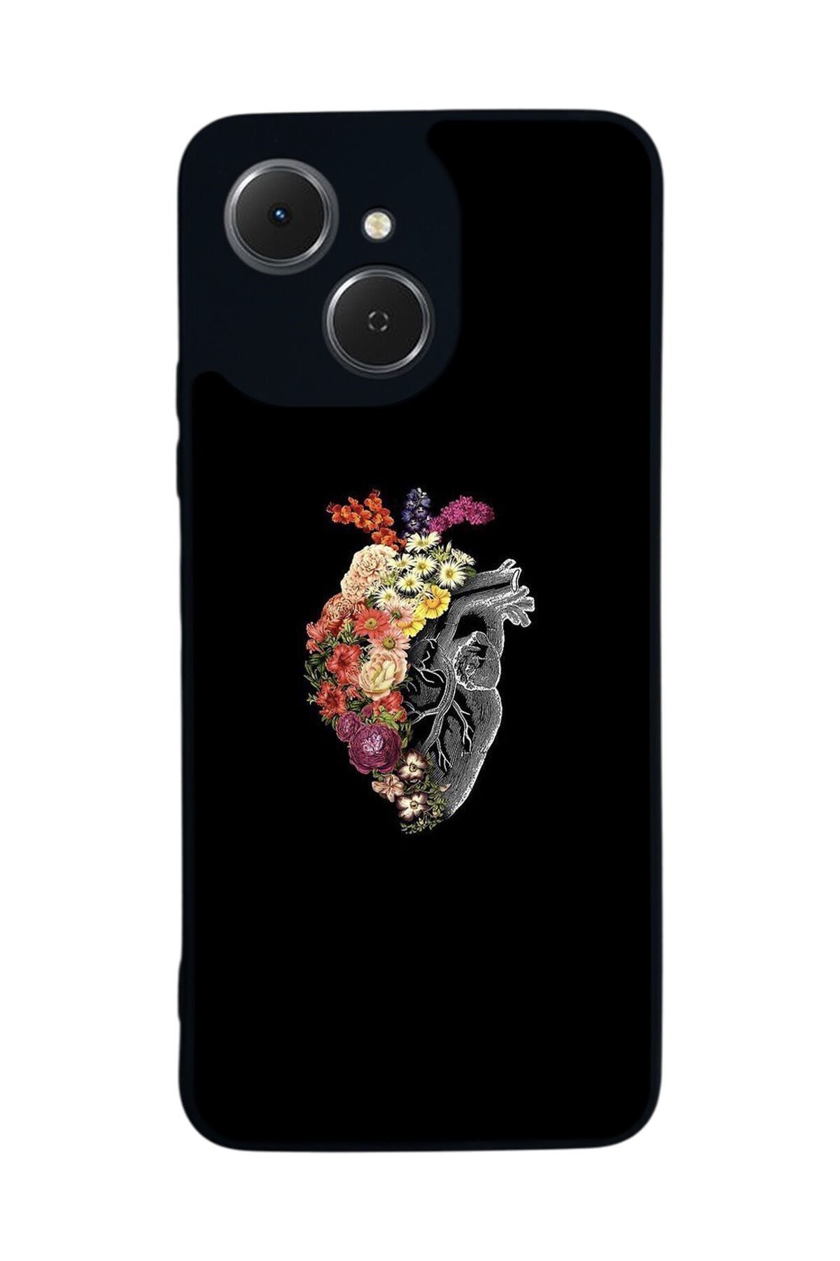 Tecno Spark 40C Uyumlu Kalp Love Tasarımlı Glossy Premium Kılıf