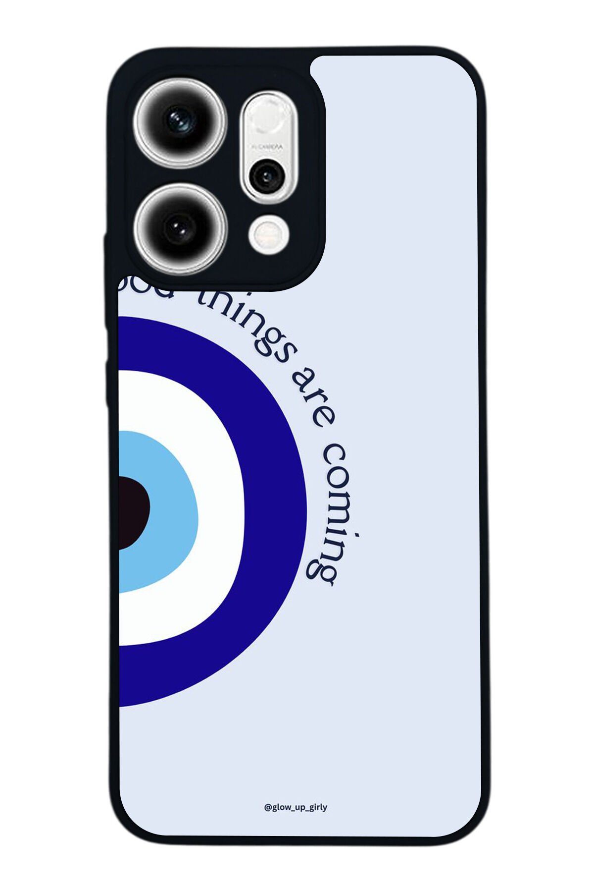 Oppo Reno 14 Uyumlu Nazar Tasarımlı Glossy Premium Kılıf