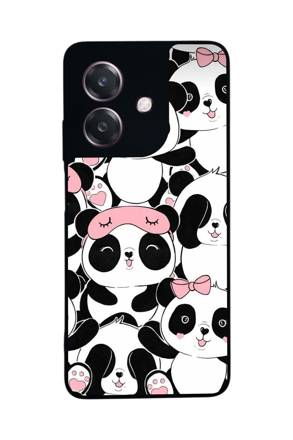 Oppo A3 5G Uyumlu Panda Tasarımlı Glossy Premium Kılıf