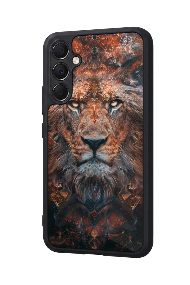 Samsung Galaxy M34 Uyumlu Aslan Tasarımlı Glossy Premium Kılıf