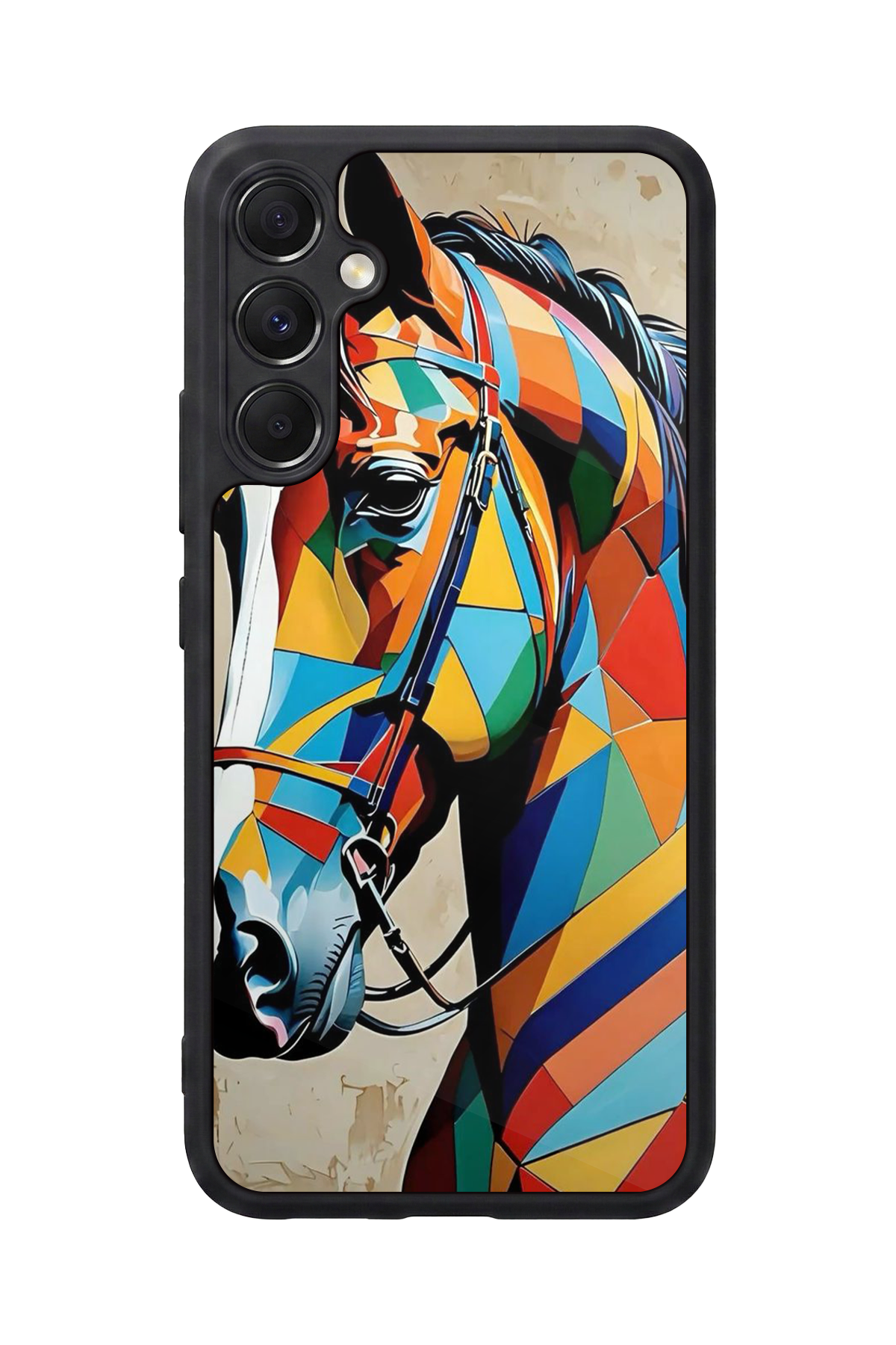 Samsung Galaxy A34 Uyumlu At Horse Tasarımlı Glossy Premium Kılıf