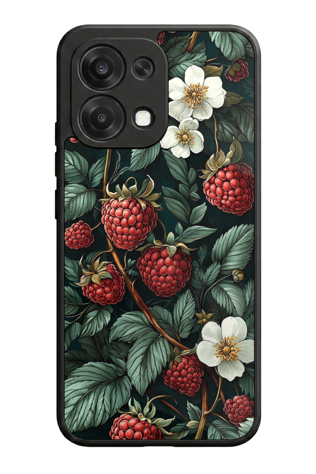 Oppo A6 Pro Uyumlu Botanik Tasarımlı Glossy Premium Kılıf