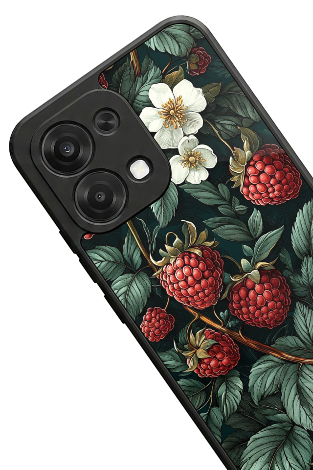 Oppo A6 Pro Uyumlu Botanik Tasarımlı Glossy Premium Kılıf