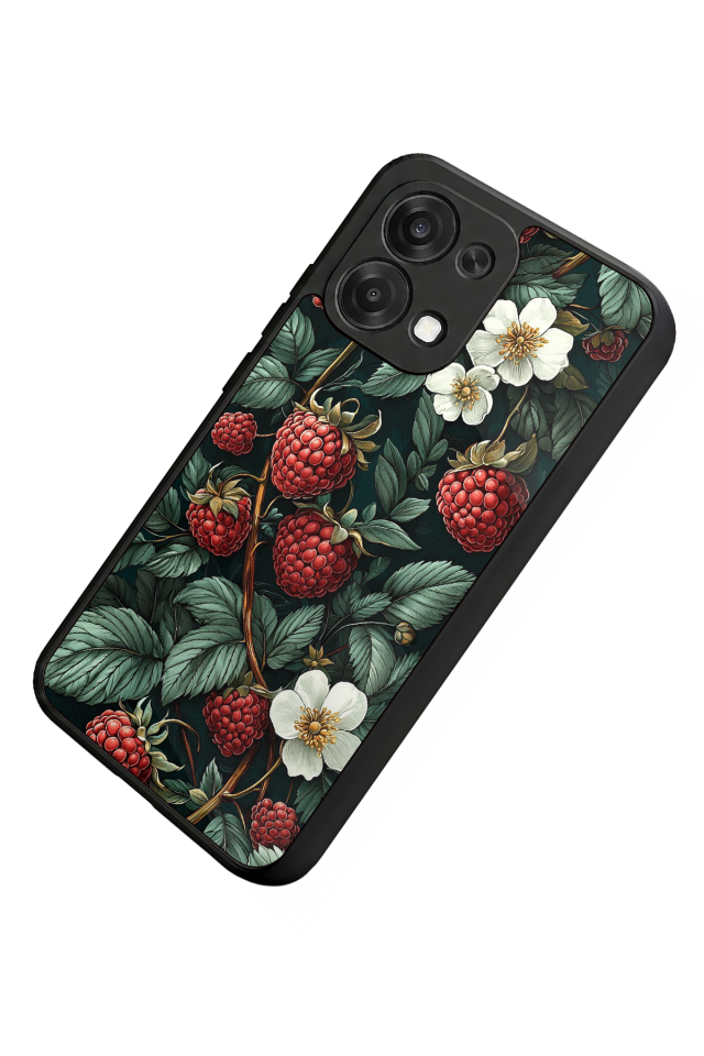 Oppo A6 Pro Uyumlu Botanik Tasarımlı Glossy Premium Kılıf