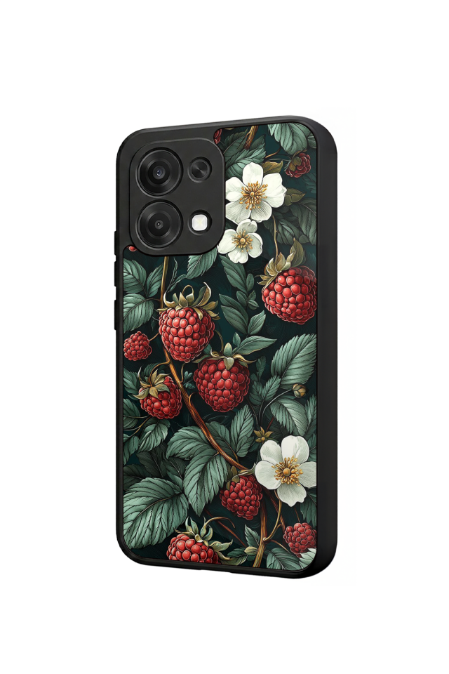 Oppo A6 Pro Uyumlu Botanik Tasarımlı Glossy Premium Kılıf