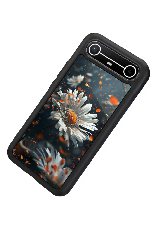 Tecno Spark Slim 5G Uyumlu Cicek Tasarımlı Glossy Premium Kılıf