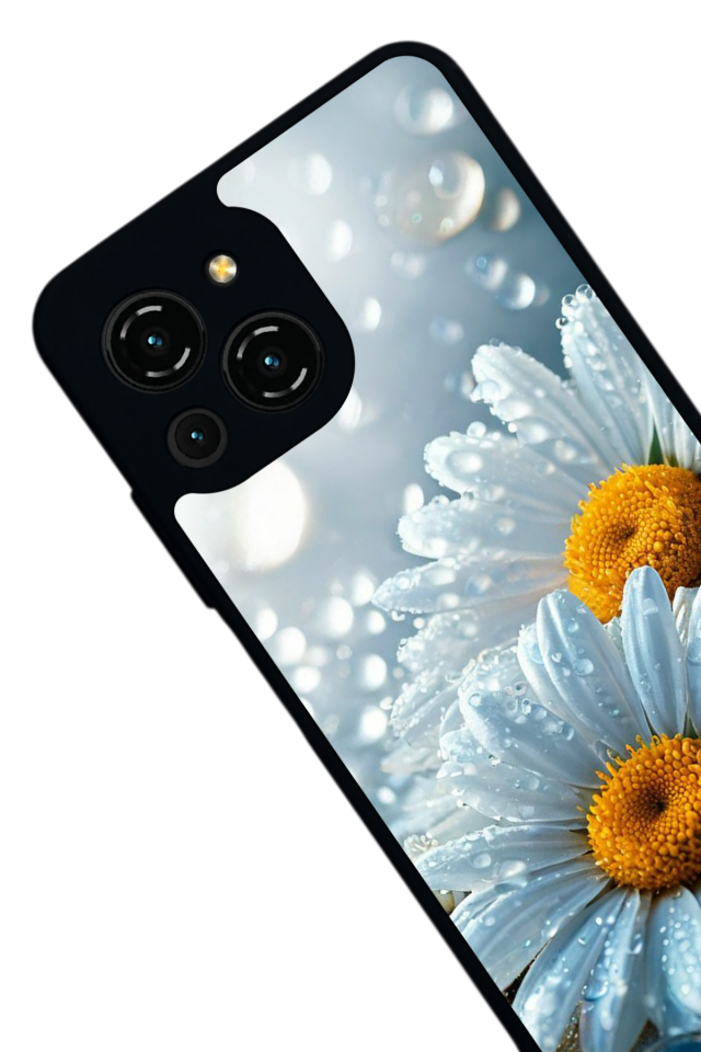 Reeder S23 Pro Max Uyumlu Cicek Tasarımlı Glossy Premium Kılıf