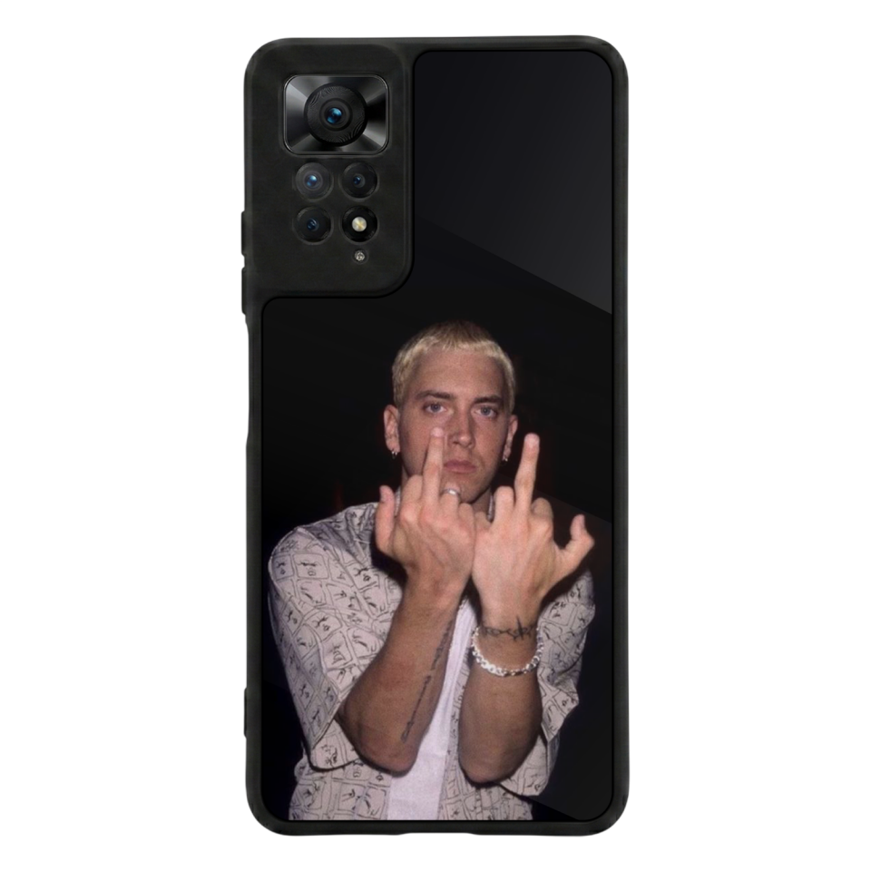 Xiaomi Redmi Note 12 Pro Uyumlu Eminem Tasarımlı Glossy Premium Kılıf