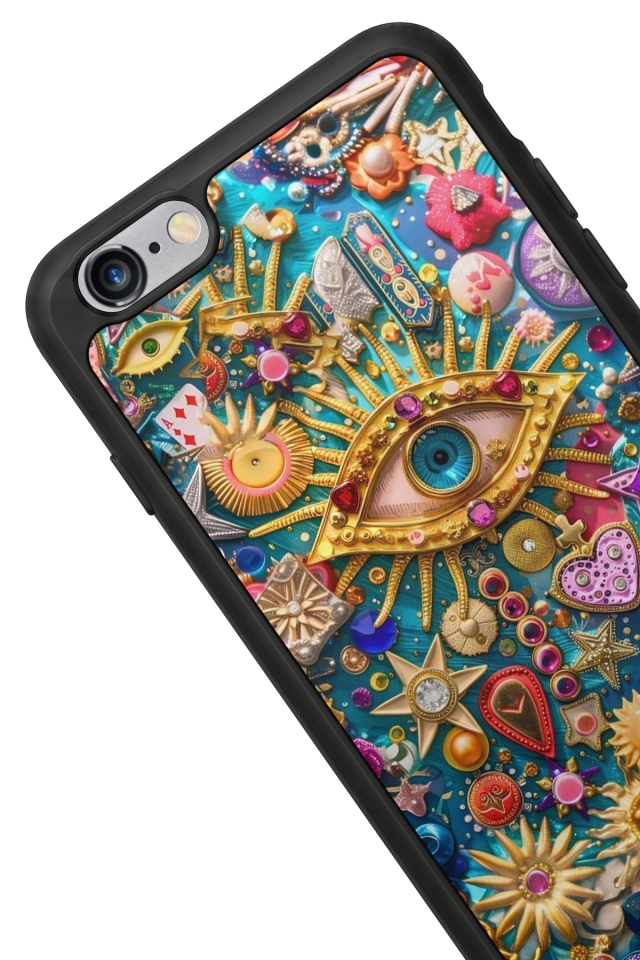 iPhone 6s Plus Uyumlu Göz Tasarımlı Glossy Premium Kılıf