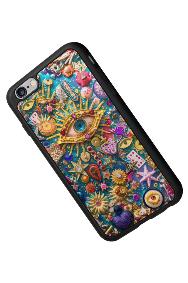 iPhone 6s Plus Uyumlu Göz Tasarımlı Glossy Premium Kılıf