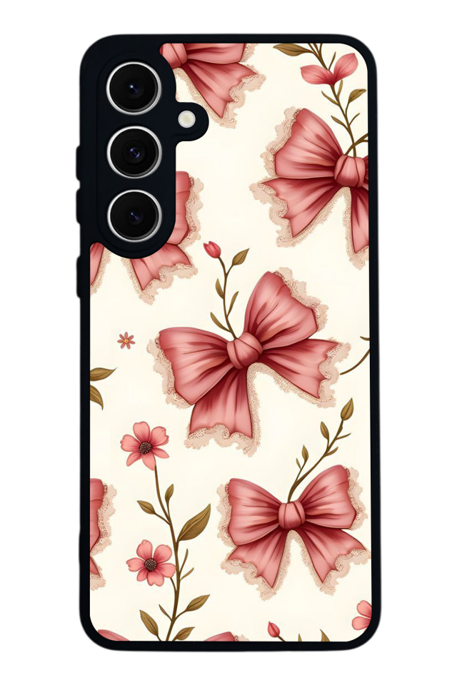 Samsung Galaxy A16 Uyumlu Kurdele Tasarımlı Glossy Premium Kılıf