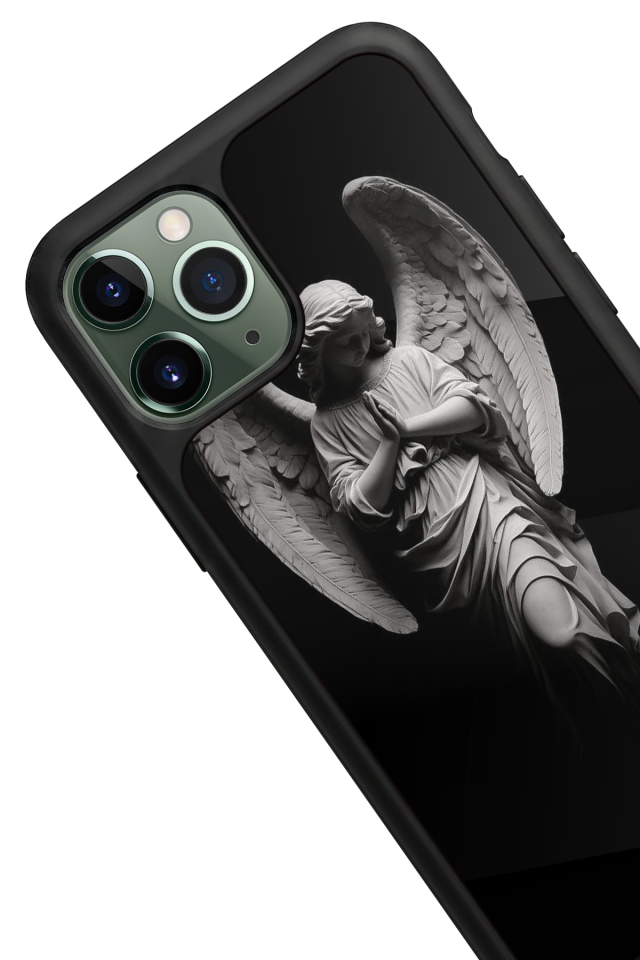 iPhone 11 Pro Max Uyumlu Melek Tasarımlı Glossy Premium Kılıf