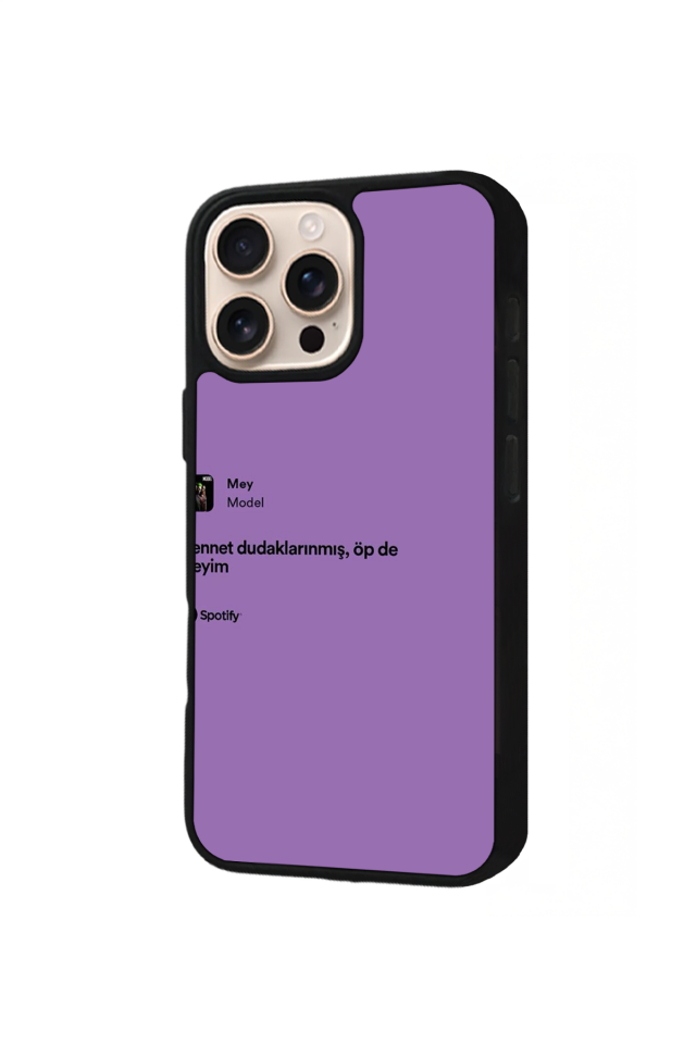 iPhone 16 Pro Max Uyumlu Sarki Sozleri Tasarımlı Glossy Premium Kılıf