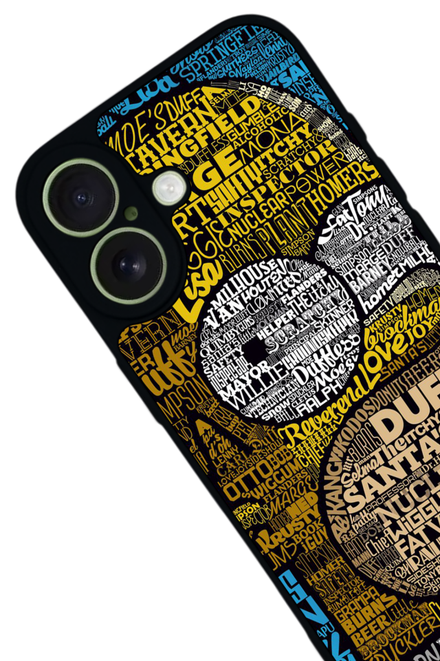 iPhone 17 Uyumlu The Simpsons Tasarımlı Glossy Premium Kılıf