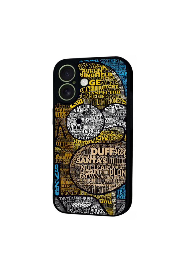 iPhone 17 Uyumlu The Simpsons Tasarımlı Glossy Premium Kılıf
