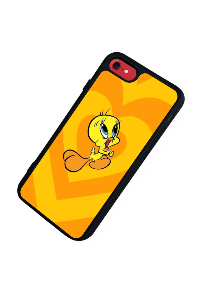 iPhone SE Uyumlu Tweety Tasarımlı Glossy Premium Kılıf