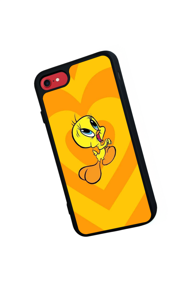 iPhone SE Uyumlu Tweety Tasarımlı Glossy Premium Kılıf
