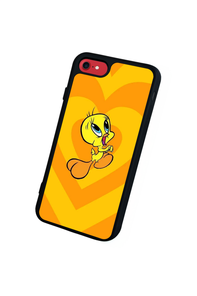 iPhone SE Uyumlu Tweety Tasarımlı Glossy Premium Kılıf