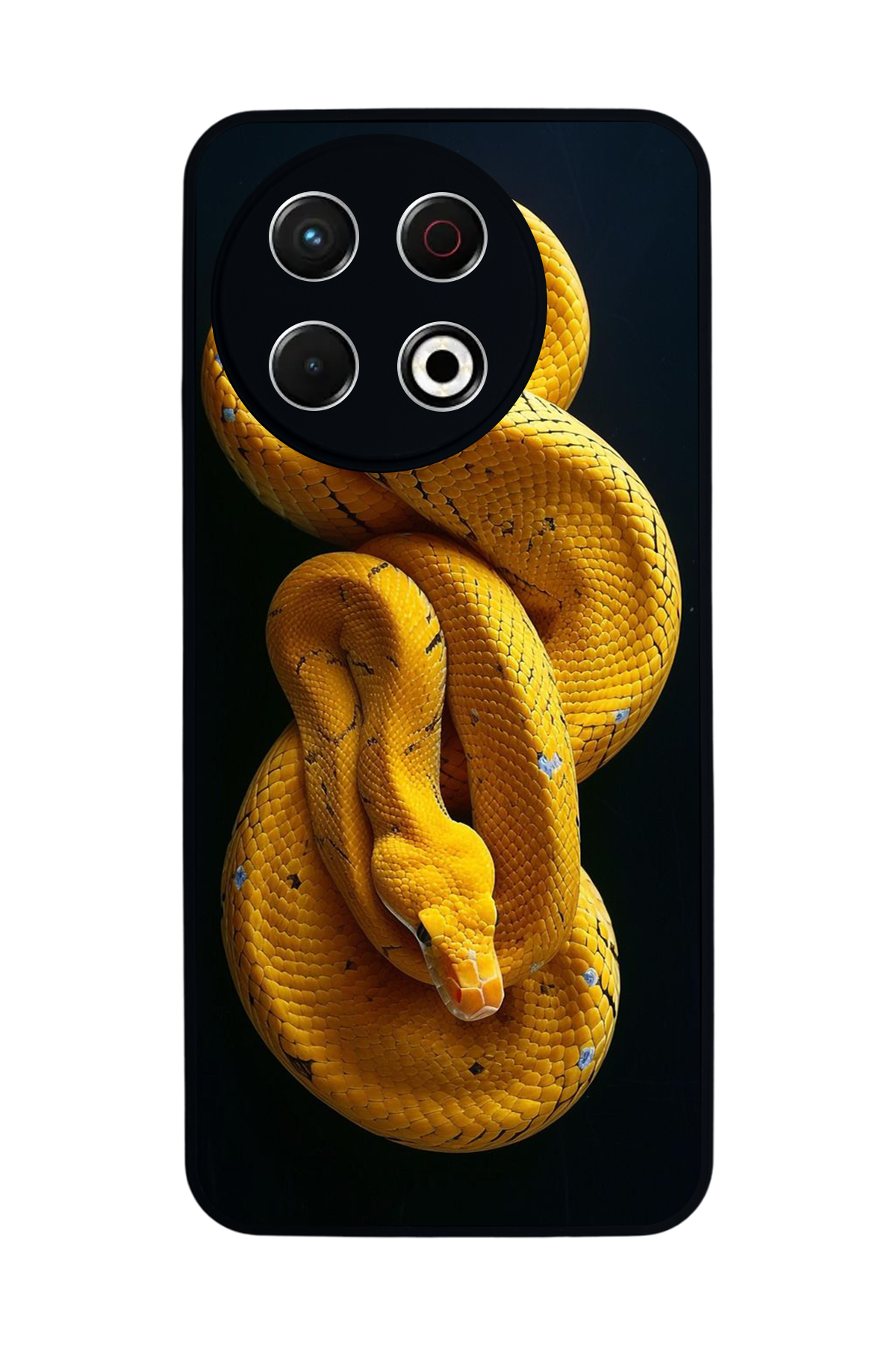 Tecno Spark 30 Pro Uyumlu Yılan Tasarımlı Glossy Premium Kılıf