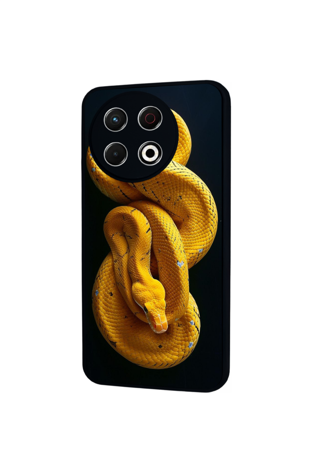 Tecno Spark 30 Pro Uyumlu Yılan Tasarımlı Glossy Premium Kılıf