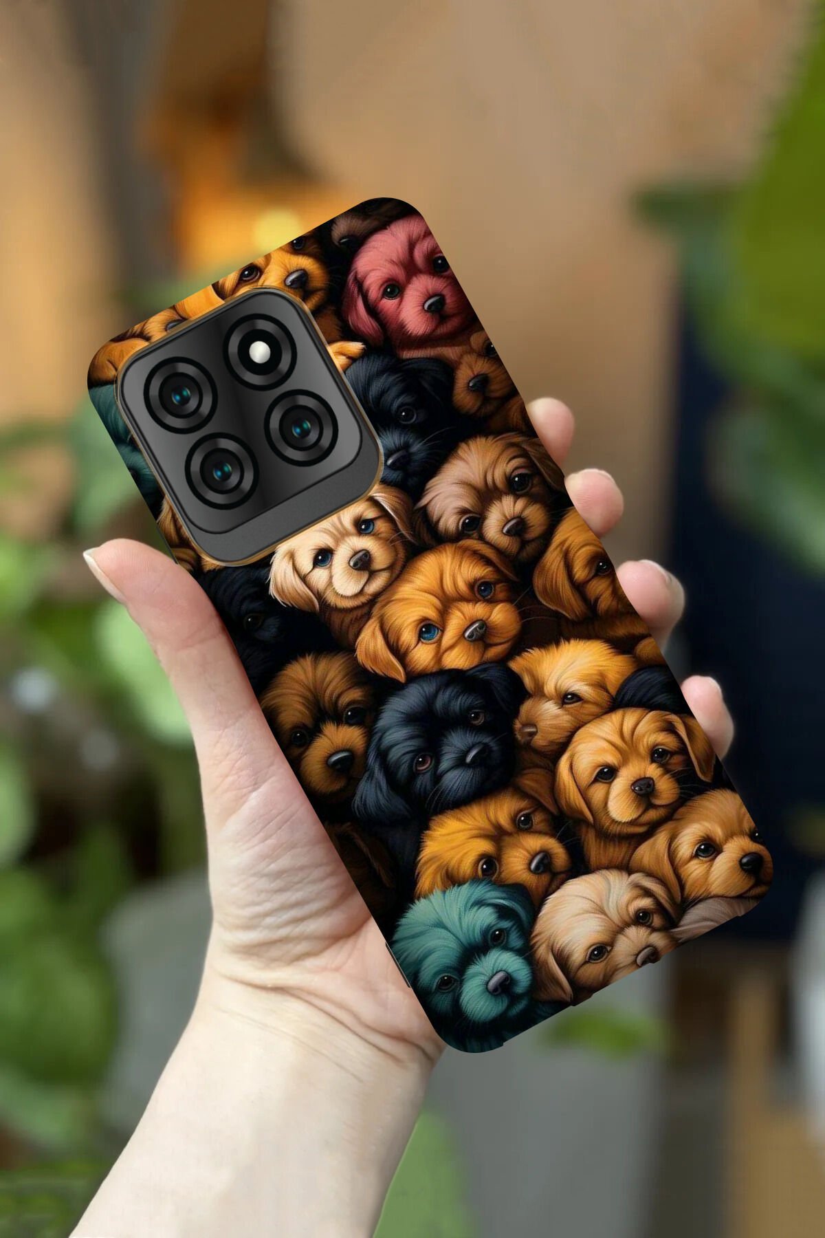 Reeder S71 Uyumlu Kamera Korumalı Köpek Desenli HD Baskılı Silikon Kılıf