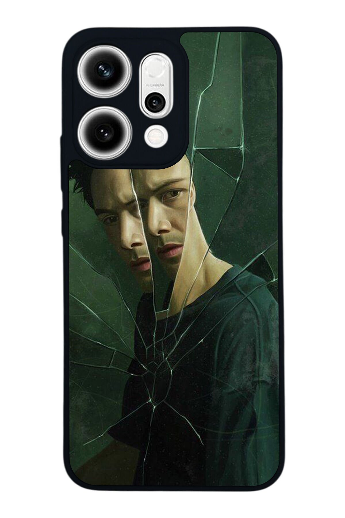 Oppo Reno 14 Uyumlu MatriOppo Oppo Reno 14 Tasarımlı Glossy Premium Kılıf