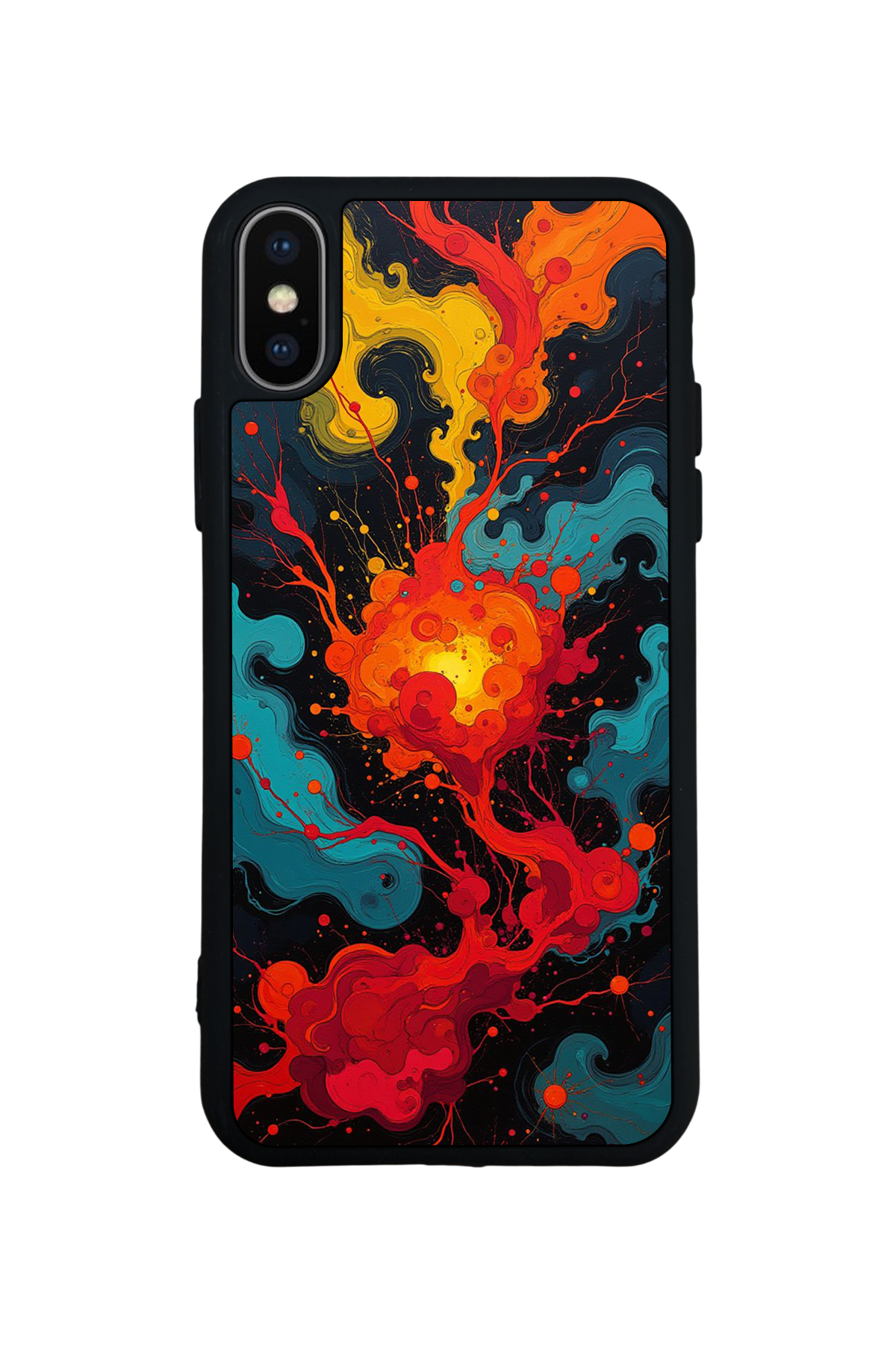 iPhone XS Max Uyumlu Abstract Tasarımlı Glossy Premium Kılıf