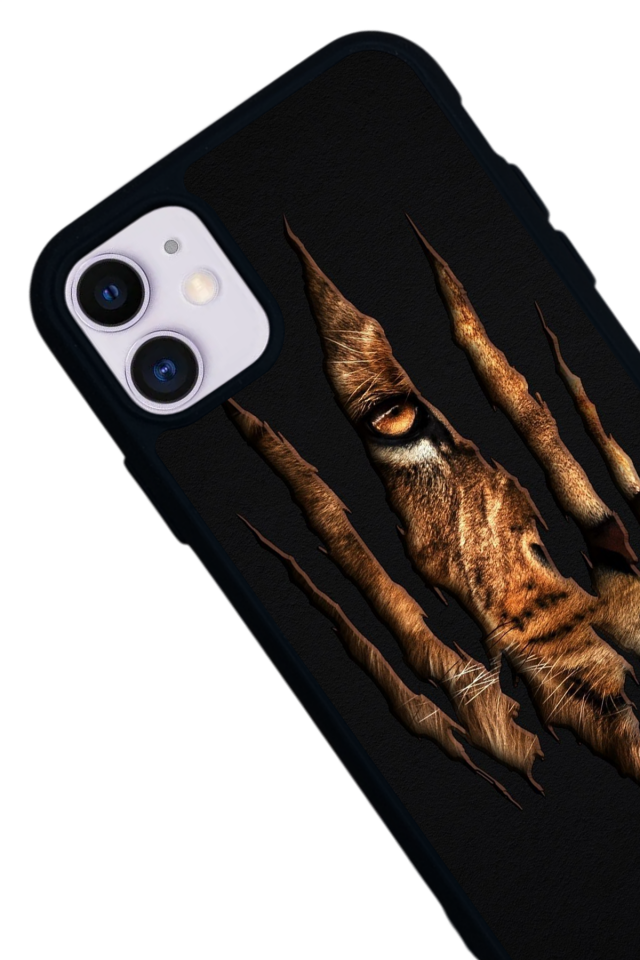 iPhone 11 Uyumlu Aslan Tasarımlı Glossy Premium Kılıf