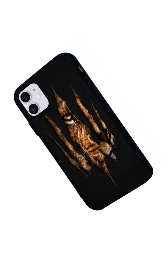 iPhone 11 Uyumlu Aslan Tasarımlı Glossy Premium Kılıf