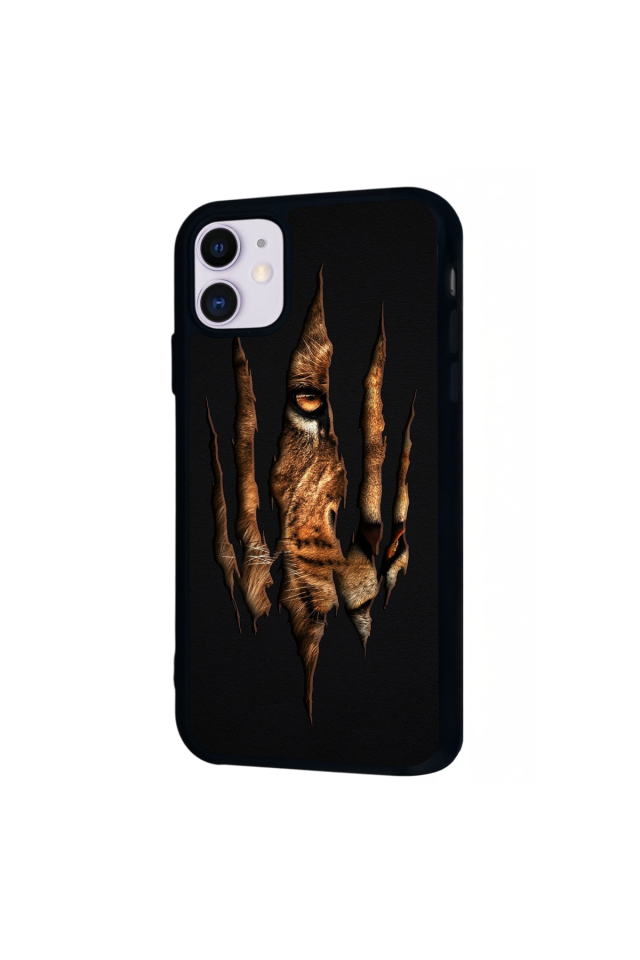 iPhone 11 Uyumlu Aslan Tasarımlı Glossy Premium Kılıf