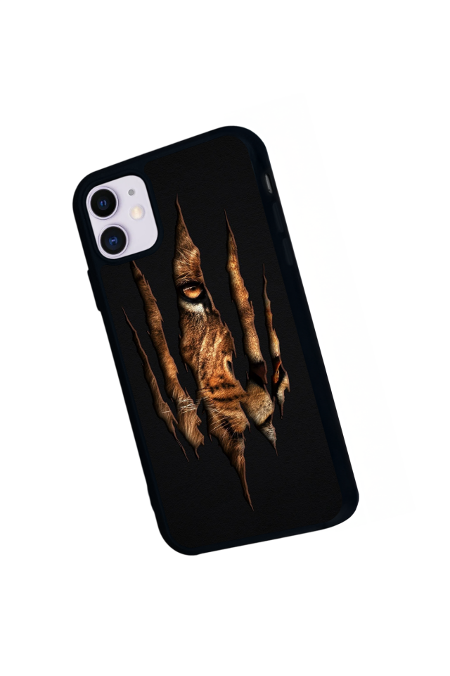 iPhone 11 Uyumlu Aslan Tasarımlı Glossy Premium Kılıf