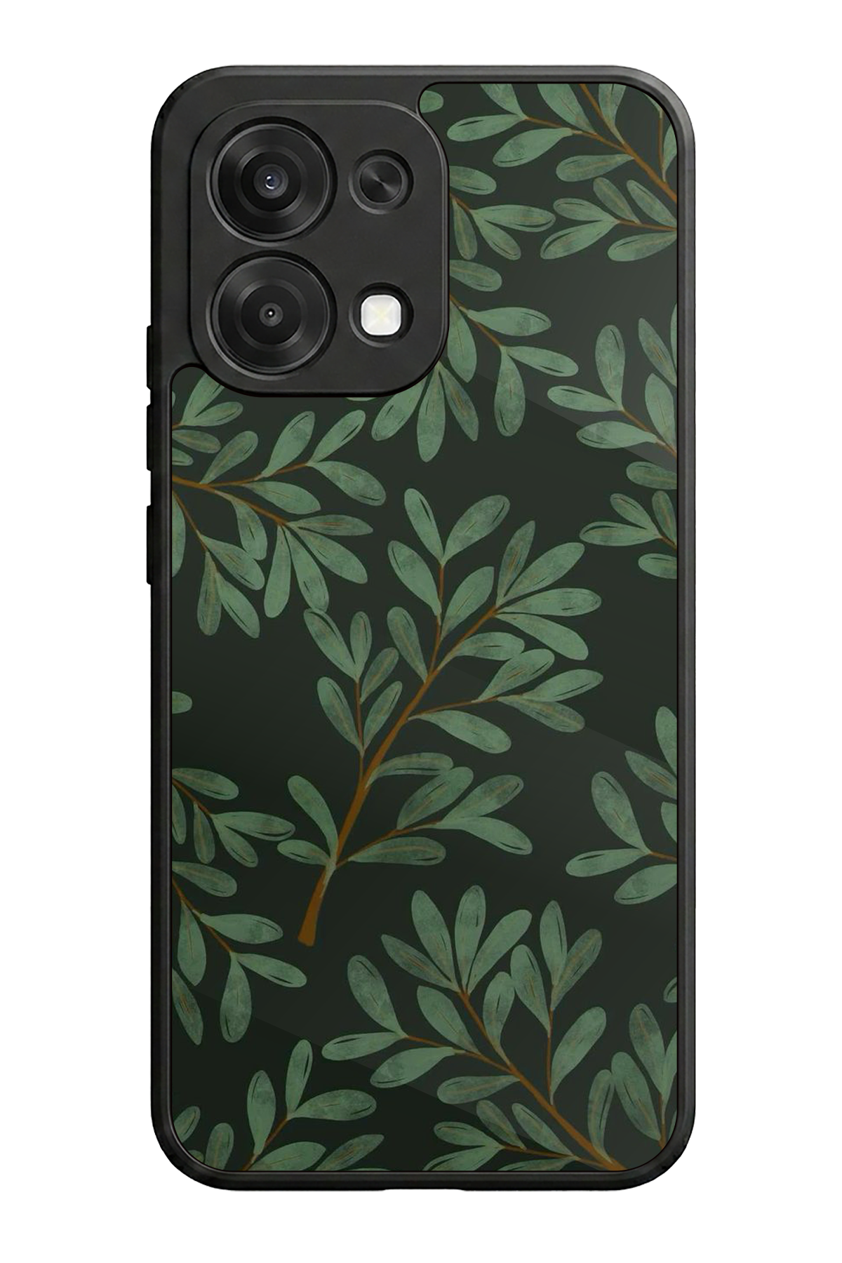 Oppo A6 Pro Uyumlu Botanik Tasarımlı Glossy Premium Kılıf