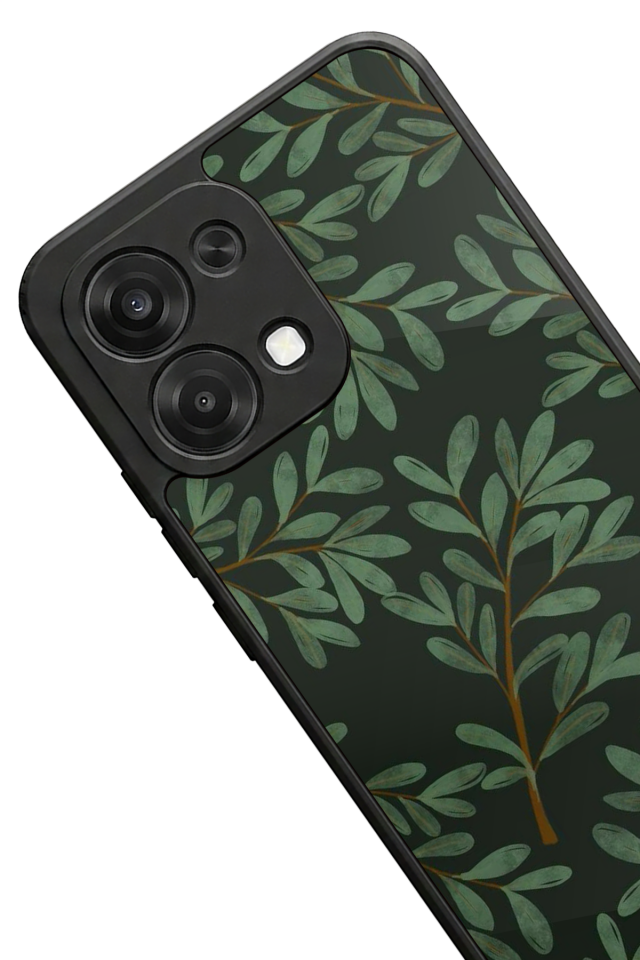 Oppo A6 Pro Uyumlu Botanik Tasarımlı Glossy Premium Kılıf