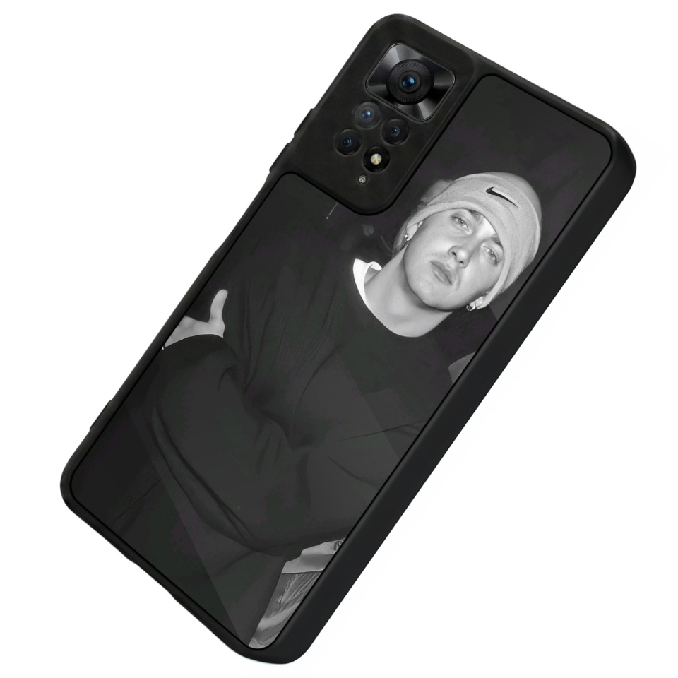 Xiaomi Redmi Note 12 Pro Uyumlu Eminem Tasarımlı Glossy Premium Kılıf
