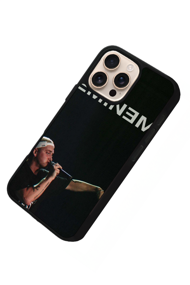 iPhone 14 Pro Uyumlu Eminem Tasarımlı Glossy Premium Kılıf
