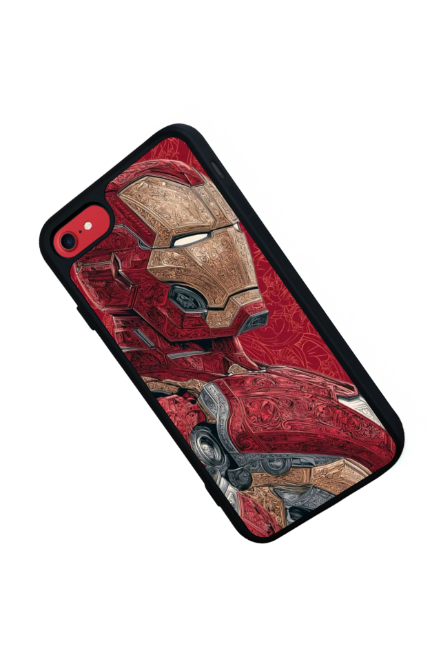 iPhone 7 Uyumlu  Iron Man ( Demir Adam ) Tasarımlı Glossy Premium Kılıf