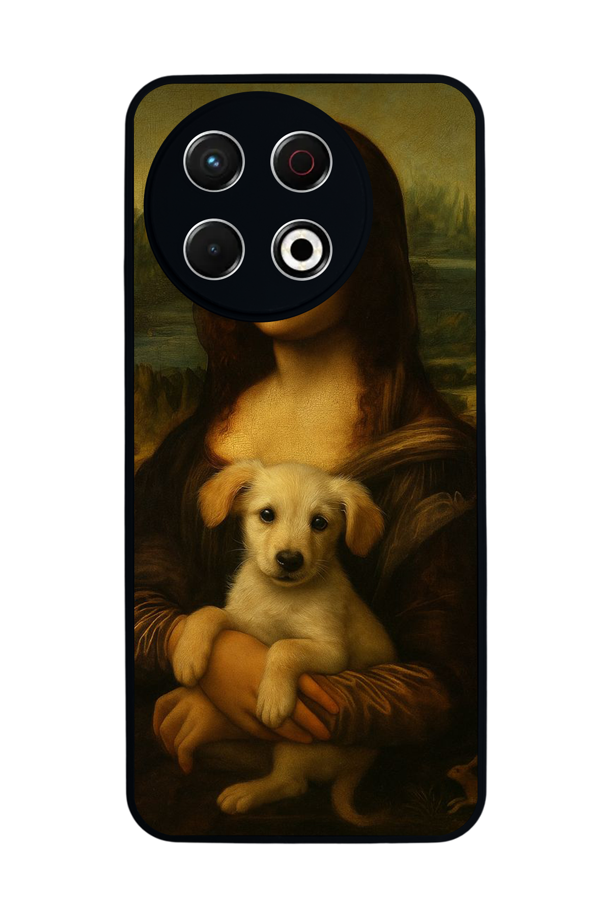 Tecno Spark 30 Pro Uyumlu Monalisa Tasarımlı Glossy Premium Kılıf